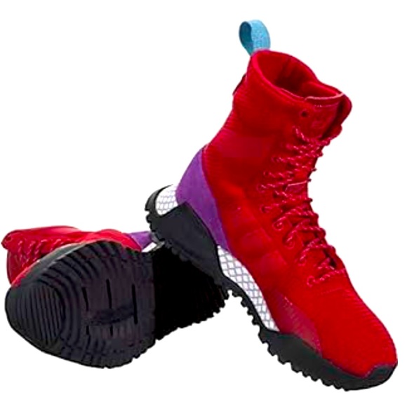 NWT Adidas F/1.3 Primeknit Scarlet Shock Purple sneaker/runner boot - Picture 2 of 12